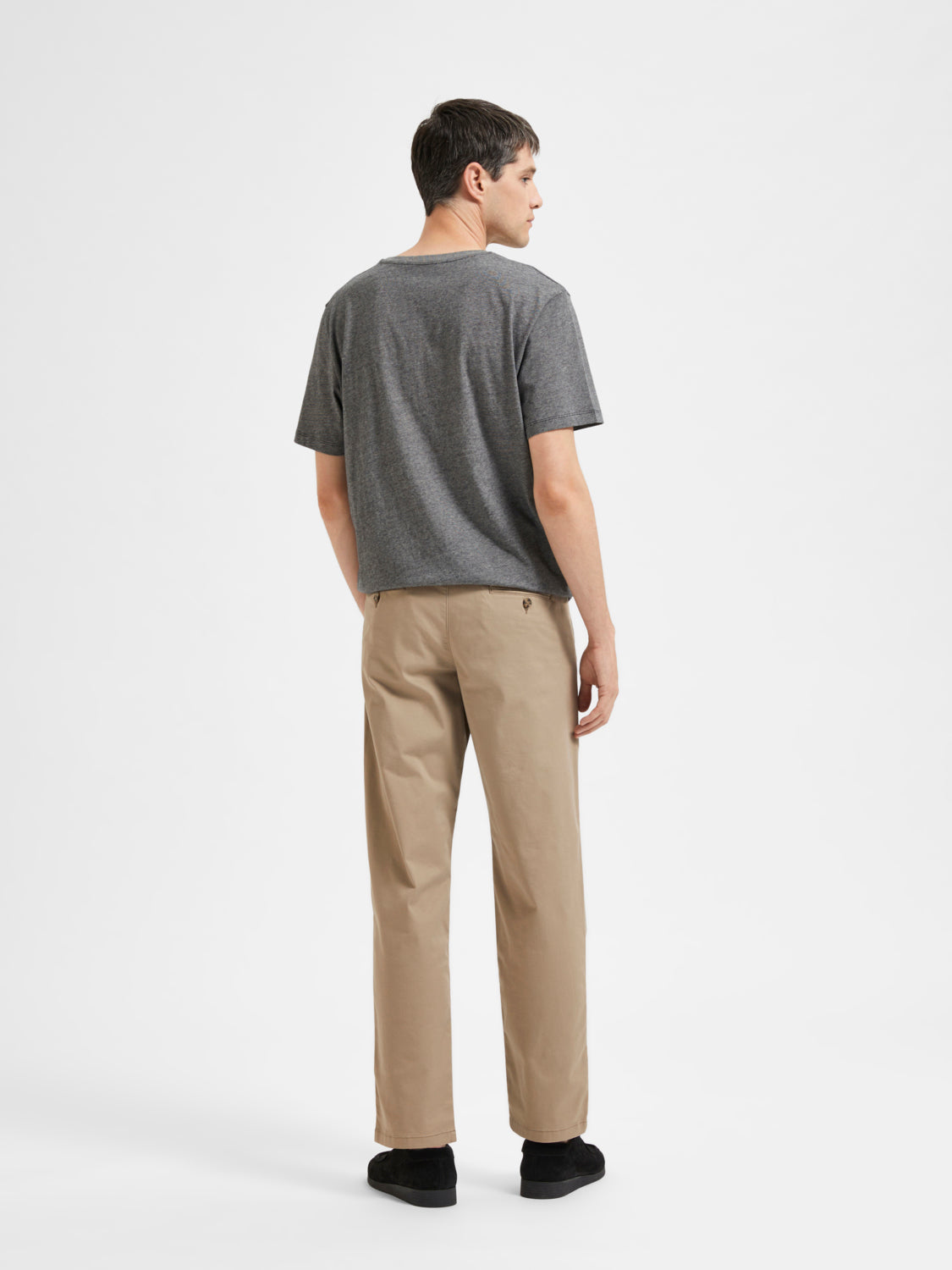 Straight New Miles Flex Chinos  - Beige/ Greige